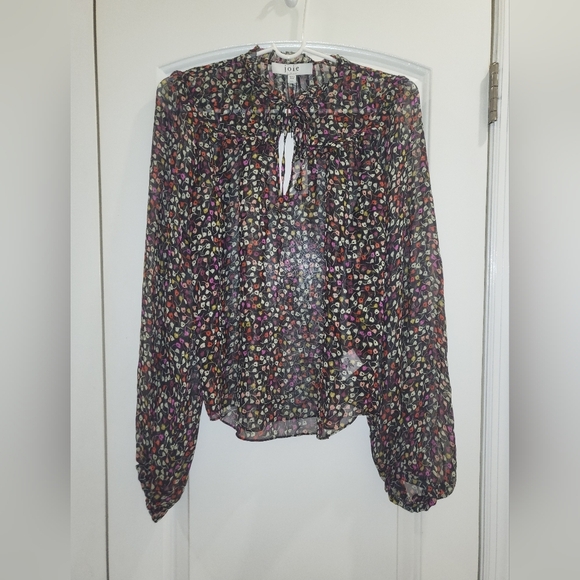 5. NWT JOIE EPWORTH LONG SLEEVE SILK TOP SIZE XXS - Picture 6 of 8